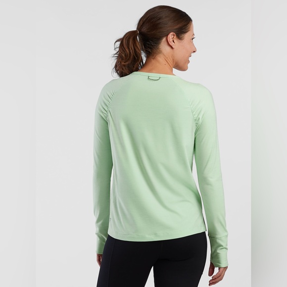 *NWT* Title Nine Cadet Blue Grace Raglan Long Sleeve Tee, Size Medium - Picture 2 of 15